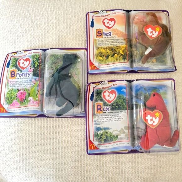 Single TY Dinosaur of Trio - Picture 7 of 8